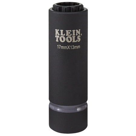 KLEIN TOOLS 2-in-1 Metric Impact Socket, 12-Point, 17 x 13 mm 66051E